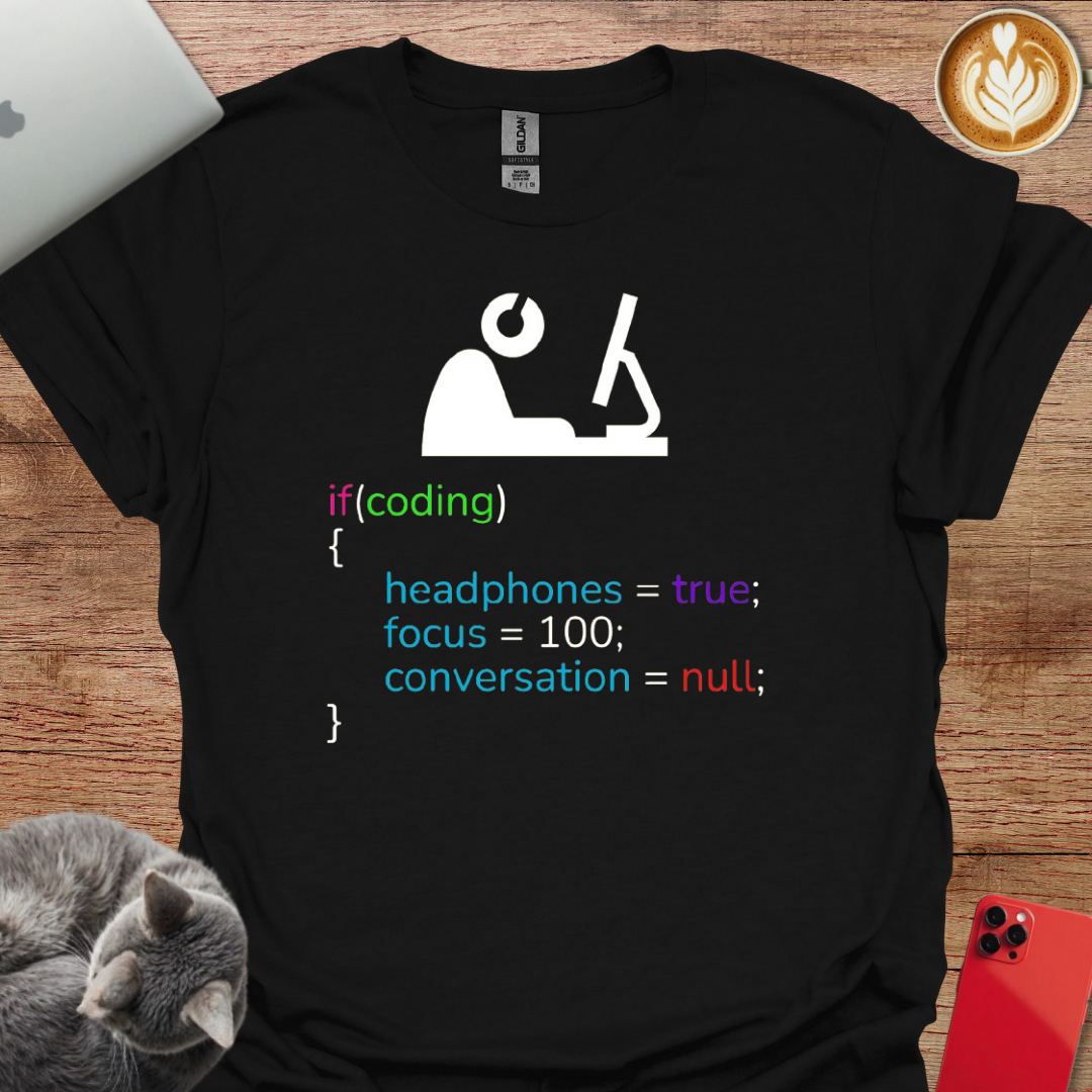 if Coding, Headphones in, Focus 100, and Conversation Null