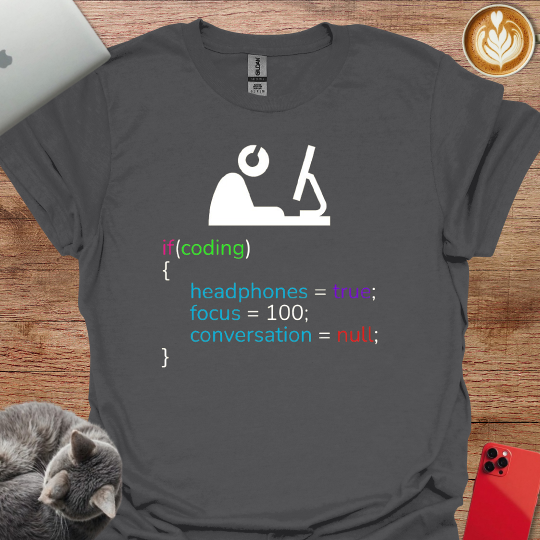 if Coding, Headphones in, Focus 100, and Conversation Null