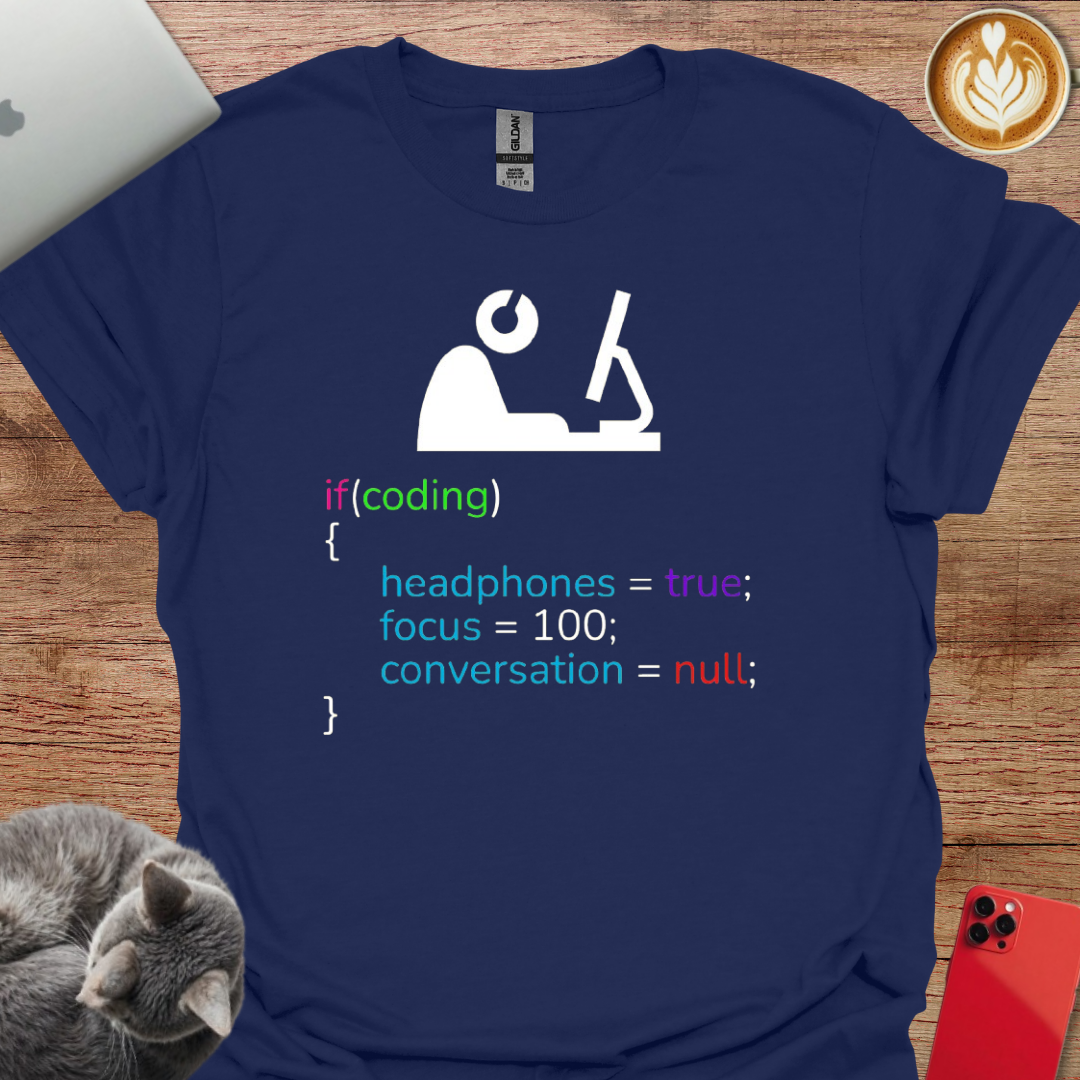 if Coding, Headphones in, Focus 100, and Conversation Null